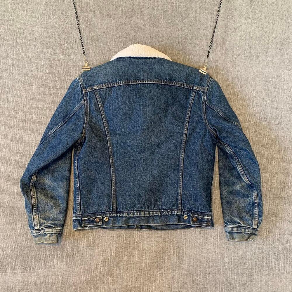Vintage 70s Levi's Sherpa Trucker denim Jacket San Francisco - Picture 4 of 8